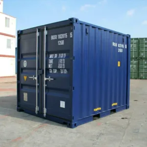 CONTENEDOR DE ENVÍO DE 10 PIES (UN VIAJE) AZUL