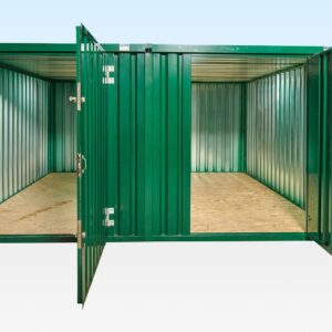 Juego de contenedores de enlace de lateral plano de 3m x 4,2m (revestimiento en polvo)